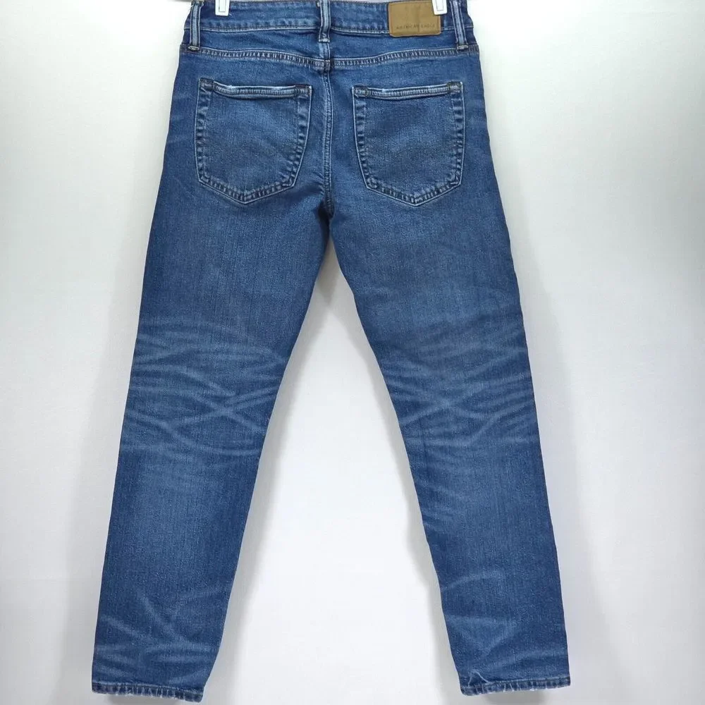 American Eagle Outfitters Slim‎ Straight Jeans Mens 30x28 Flex Medium Wash Faded